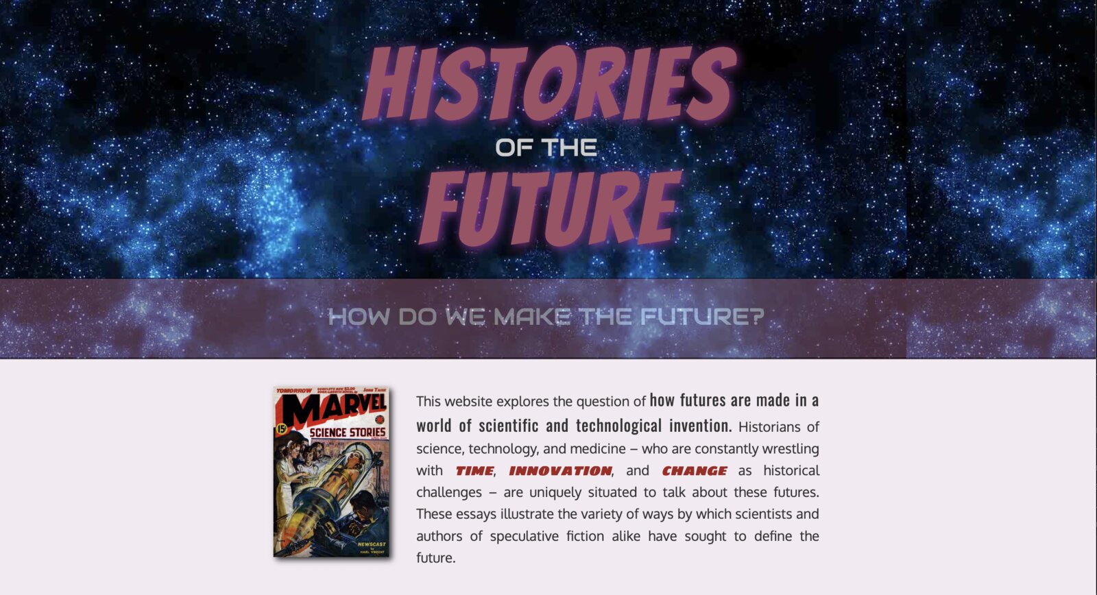 Histories of the Future