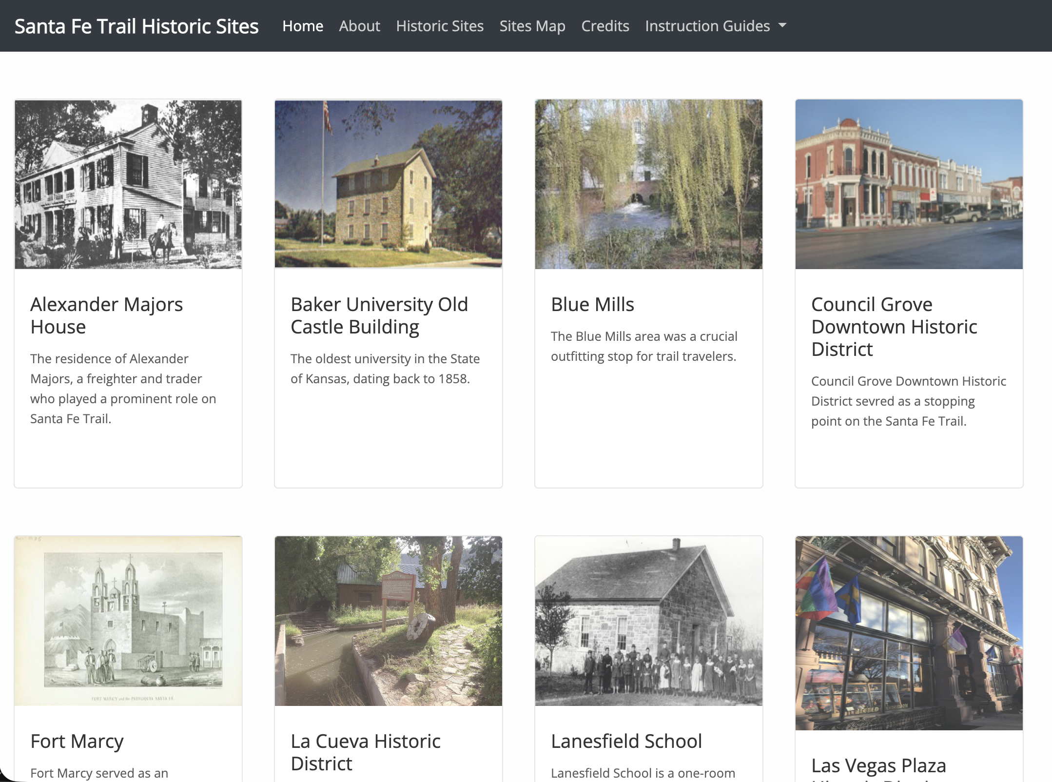 Santa Fe Trail Sites